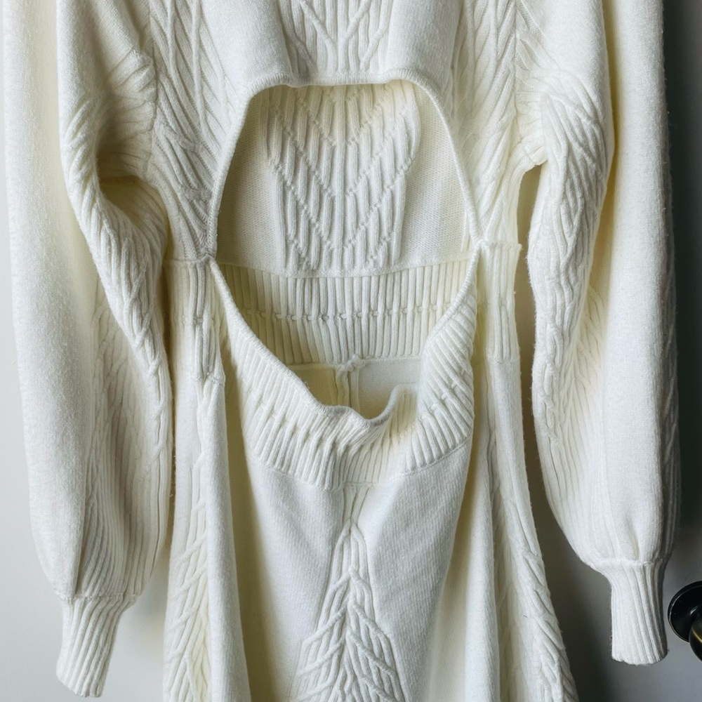 Free People White Long Sleeve Dress - Picture 6 of 10